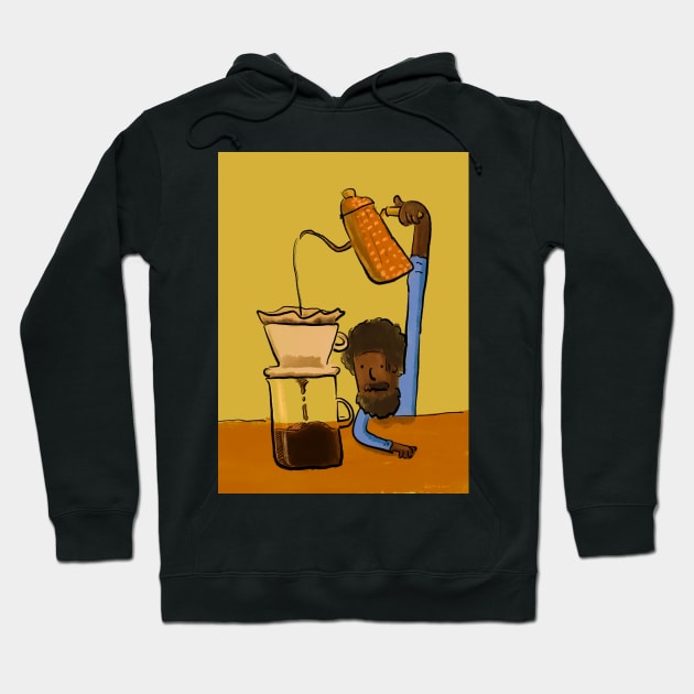 Brewing Coffee(Pour over) Hoodie by doteau